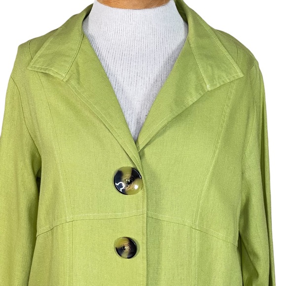 Talie Women’s Linen & Viscose Long Line Blazer Jacket Size Small But Ove… - Picture 2 of 12